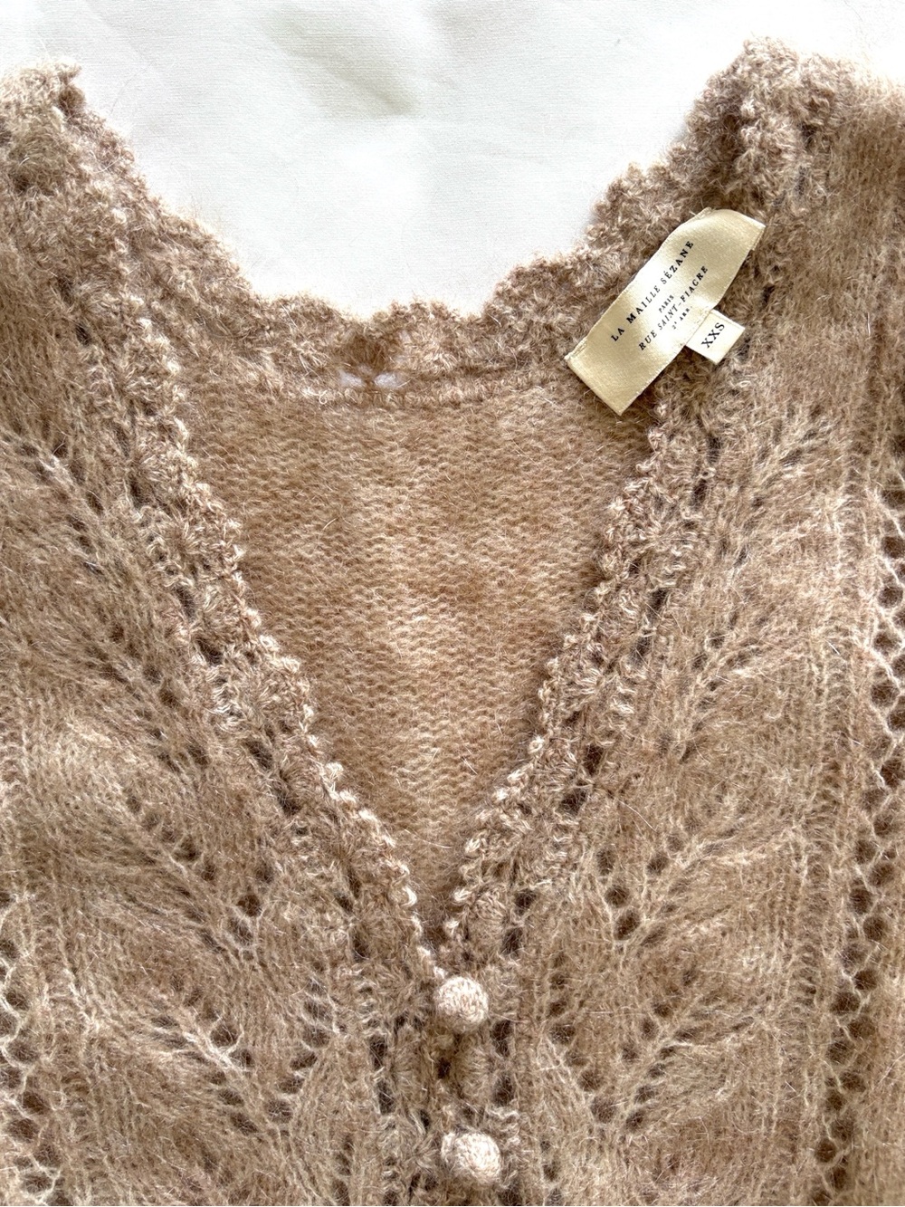 Sezane V-Neck Button Cardigan XXS NWOT - Picture 4 of 9